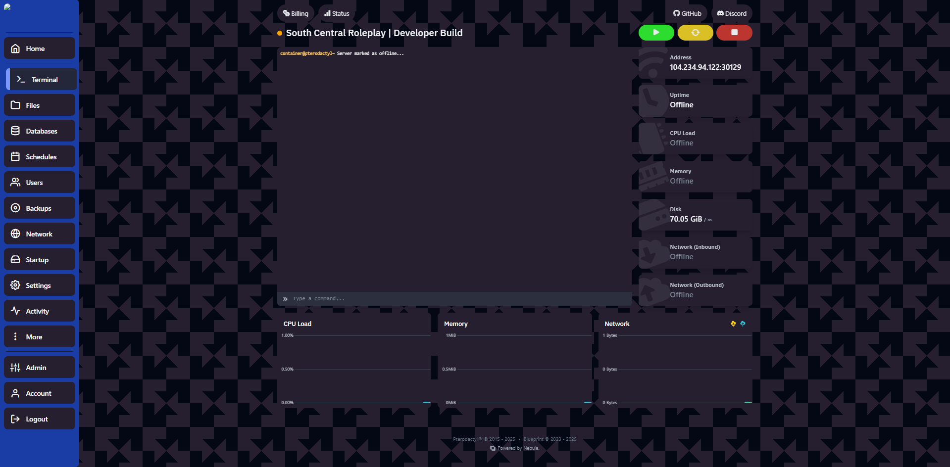 Custom Panel Screenshot